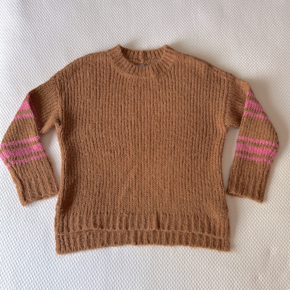 Aerie Oversized Sweater Brown Pink‎ Size XSmall